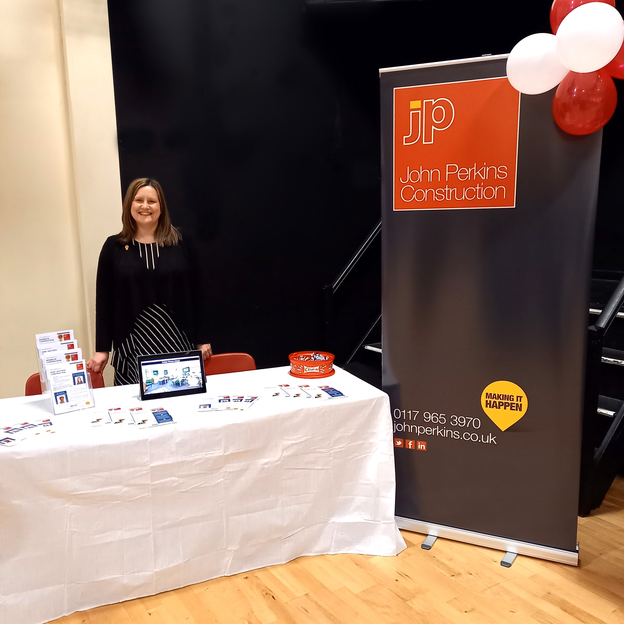 Natalie at Churchill Academy's Careers Convention